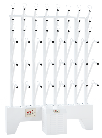 12-Pair Commercial Wall Mount Boot & Glove Dryer - W12/12 (Dries 24 Boots & 24 Gloves)