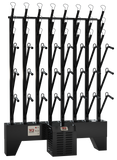 12-Pair Commercial Wall Mount Boot & Glove Dryer - W12/12 (Dries 24 Boots & 24 Gloves)