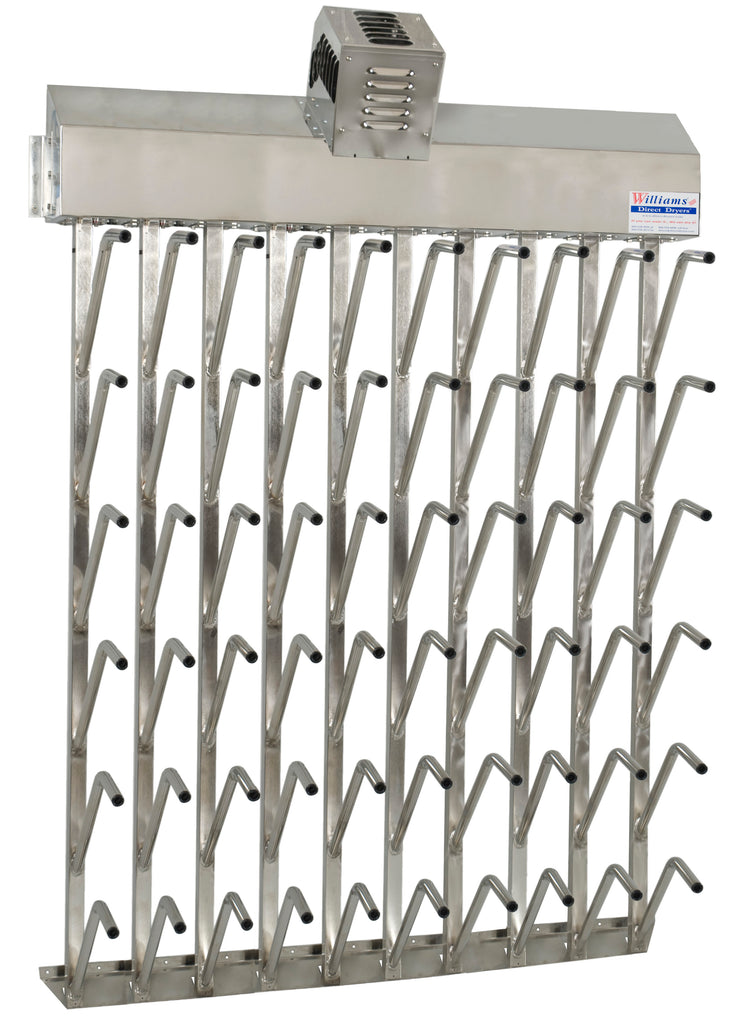 Industrial boot dryer outlet