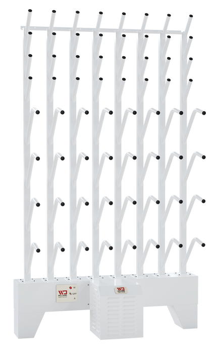 16-Pair Commercial Wall Mount Boot & Glove Dryer - W16/16 (Dries 32 Boots & 32 Gloves)